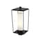 Z-Lite Sheridan 1 Light Outdoor Post Mount Fixture, Black & White Opal 595PHBS-BK - alternate 3